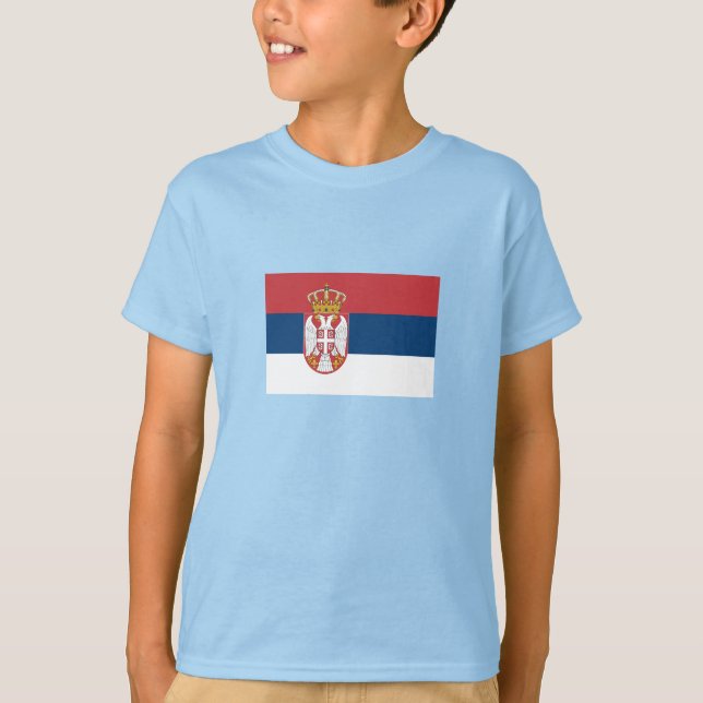 Serbia Flag T-Shirt (Front)