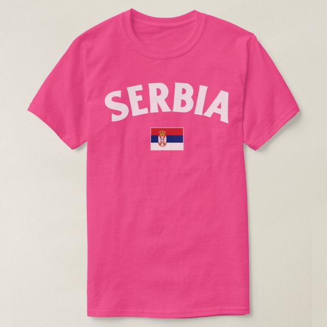 Serbia Flag T-Shirt (Design Front)