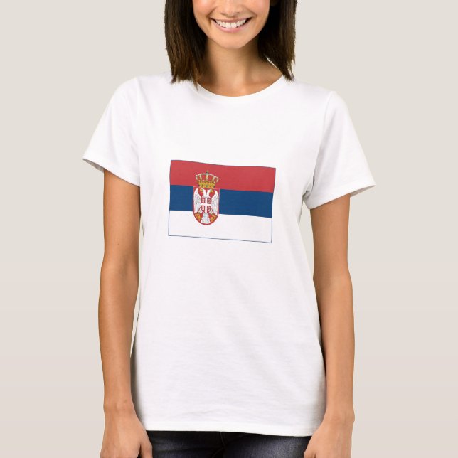 Serbia Flag T-Shirt (Front)