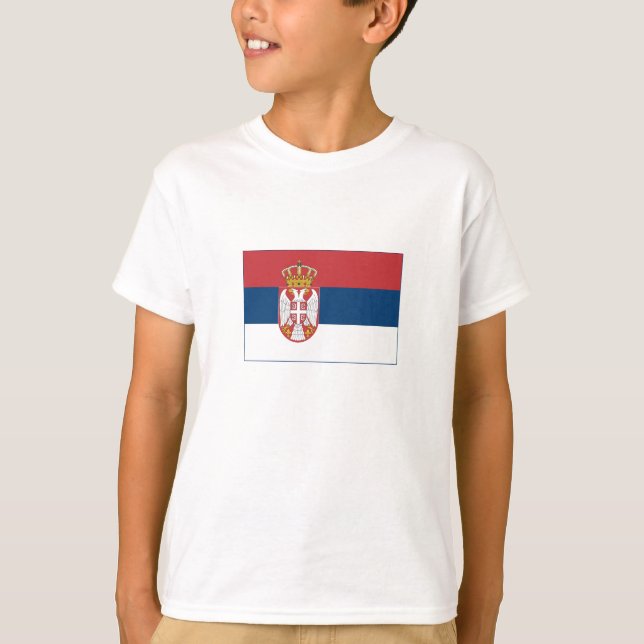 Serbia Flag T-Shirt (Front)