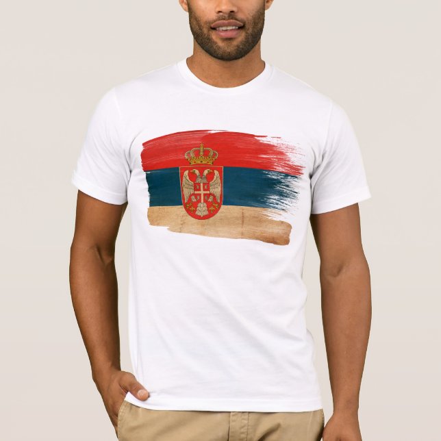 Serbia Flag T-Shirt (Front)
