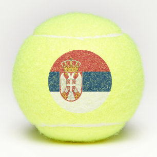 Serbia Flag Tennis Balls