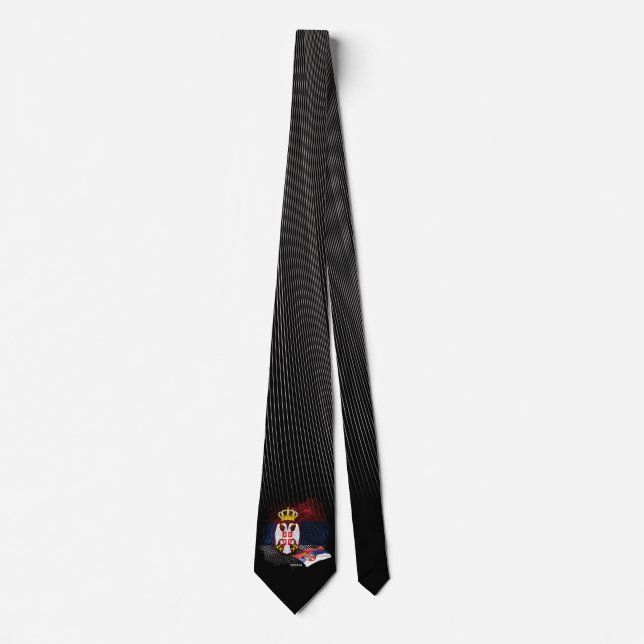 Serbia flag tie (Front)