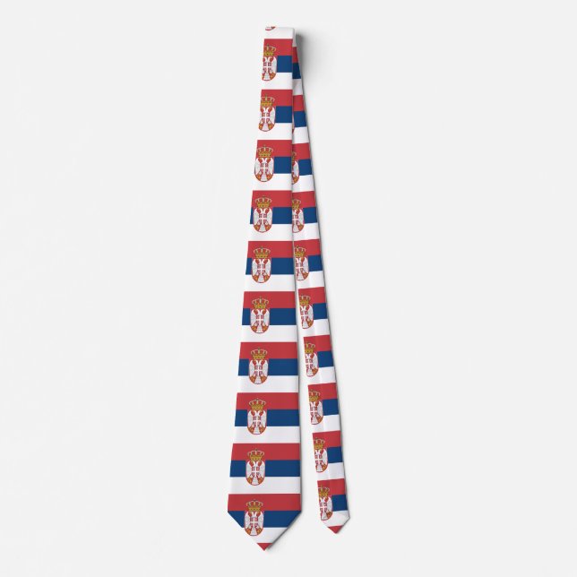 Serbia Flag Tie (Front)