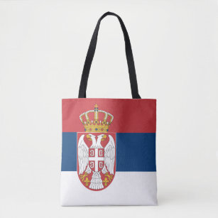 Serbia Flag Tote Bag