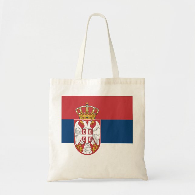 Serbia Flag Tote Bag (Front)