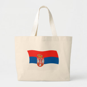 Serbia Flag Tote Bag