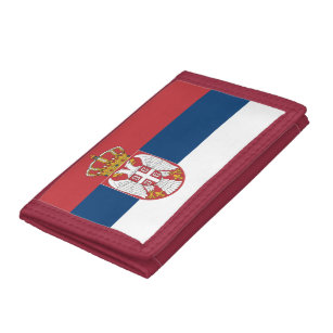 Serbia Flag Trifold Wallet