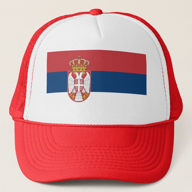 Serbia Flag Trucker Hat (Front)