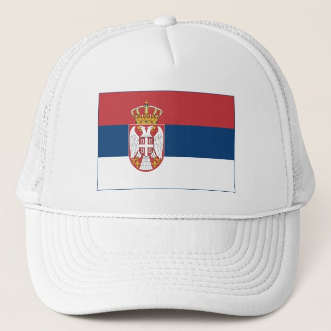 Serbia Flag Trucker Hat (Front)