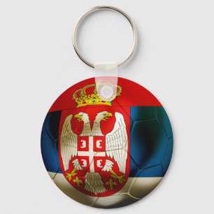 Serbia Football Key Ring