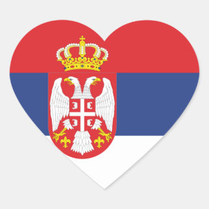 serbia heart sticker