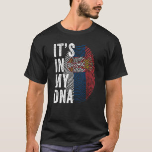 Serbia It's In My DNA Cute Serb Fingerprint Serbia T-Shirt