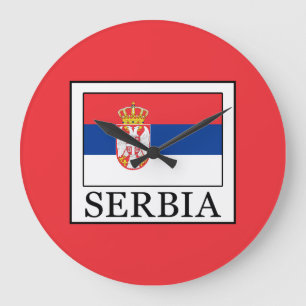 Serbia Large Clock