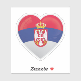 Serbia Love Icon Sticker