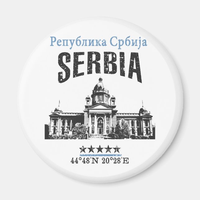 Serbia Magnet (Front)