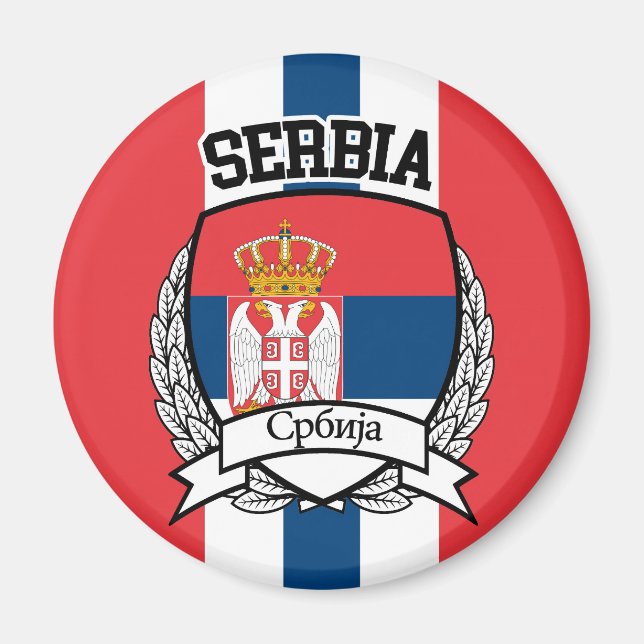 Serbia Magnet (Front)