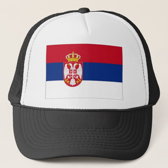 Serbia National Flag Trucker Hat (Front)