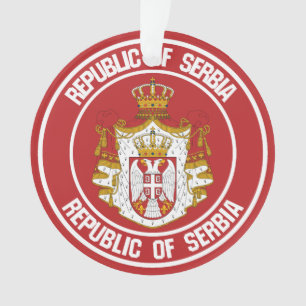 Serbia Round Emblem Ornament