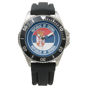 Serbia Round Emblem Watch