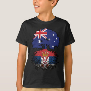 Serbia Serbian Australian Australia Tree Roots T-Shirt