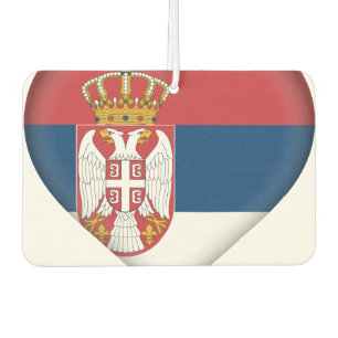 Serbia (Serbian) Flag Car Air Freshener