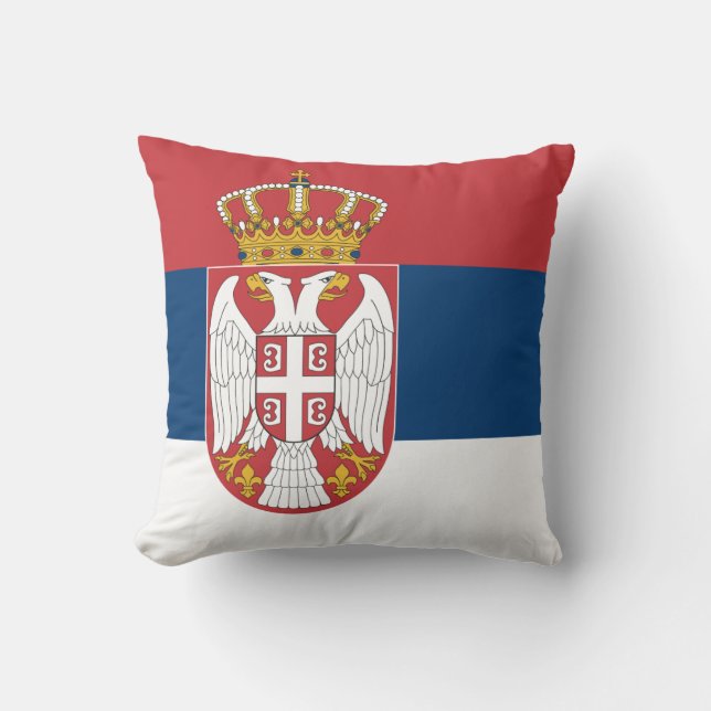 Serbia (Serbian) Flag Cushion (Front)