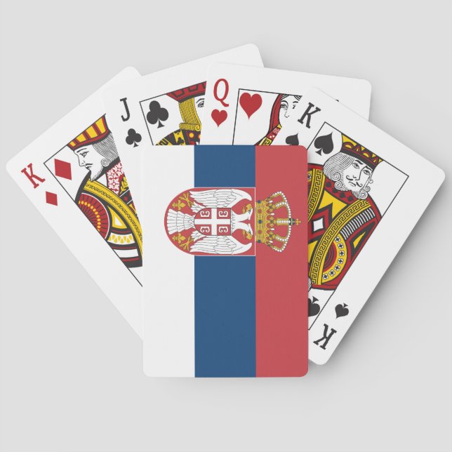 Serbia (Serbian) Flag Playing Cards (Back)