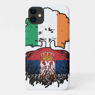 Serbia Serbian Irish Ireland Tree Roots Flag Case-Mate iPhone Case
