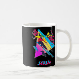 Serbia Skiing Ski Skier Graphic Art Mountain Sport Coffee Mug
