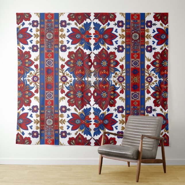 Serbian carpet pattern 8 tapestry (In Situ (Horizontal))