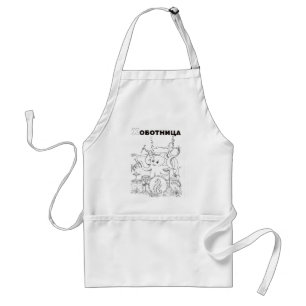 serbian cyrillic octopus standard apron