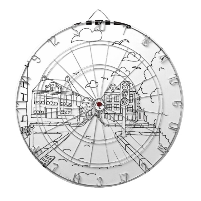 serbian cyrillic street dartboard (Front)