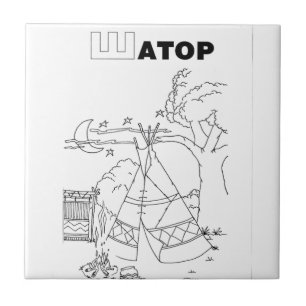 serbian cyrillic tent tile