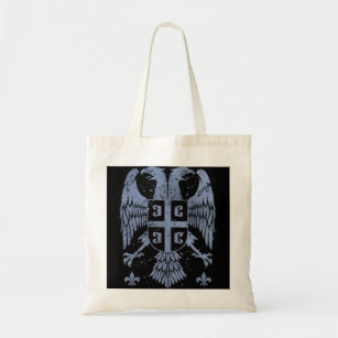 Serbian Double Headed Eagle a Serbia Coat of Arms  Tote Bag