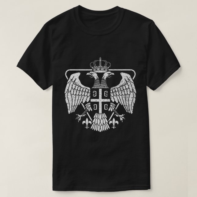 Serbian Eagle Coat of Arms  T-Shirt (Design Front)