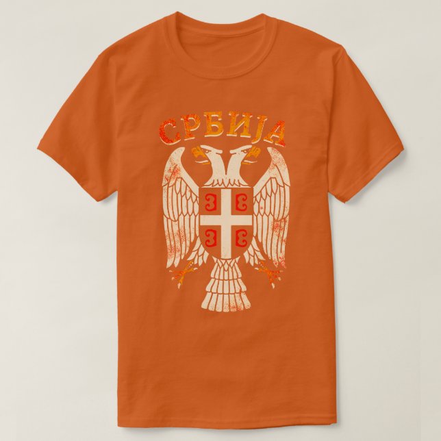 Serbian Eagle Srbija 12 T-Shirt (Design Front)