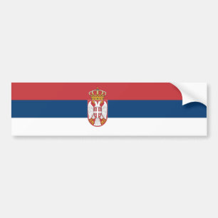 Serbian Flag Bumper Sticker