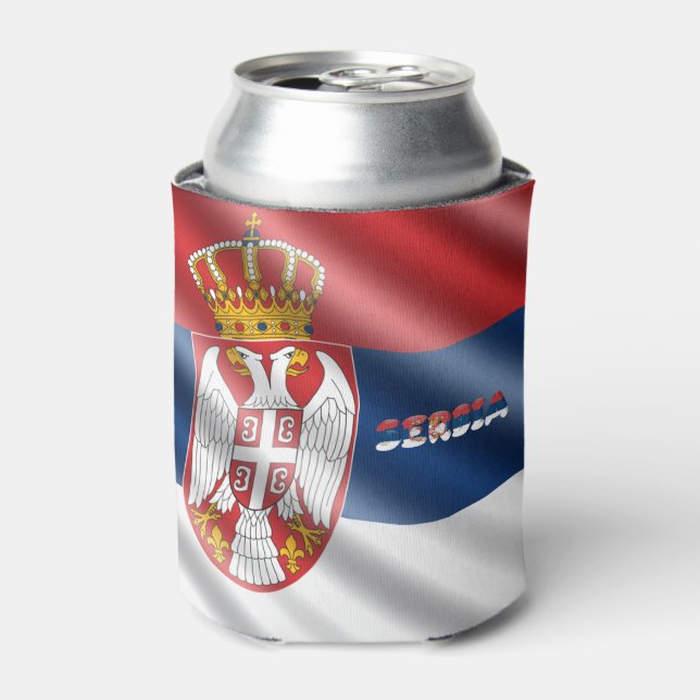 Serbian flag   can cooler (Can Front)