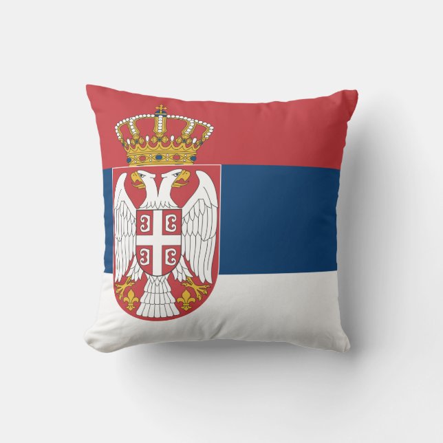 Serbian Flag Cushion (Front)