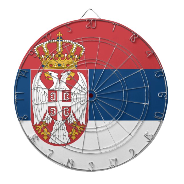 Serbian Flag Dartboard (Front)