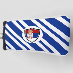 Serbian flag golf head cover
