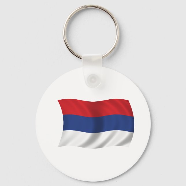Serbian flag key ring (Front)