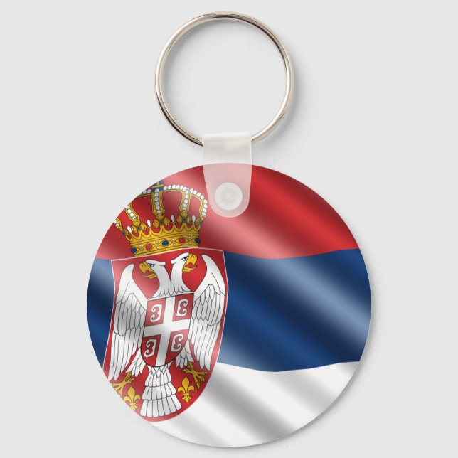 Serbian flag key ring (Front)