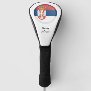 Serbian Flag & Monogrammed Golf Clubs Covers