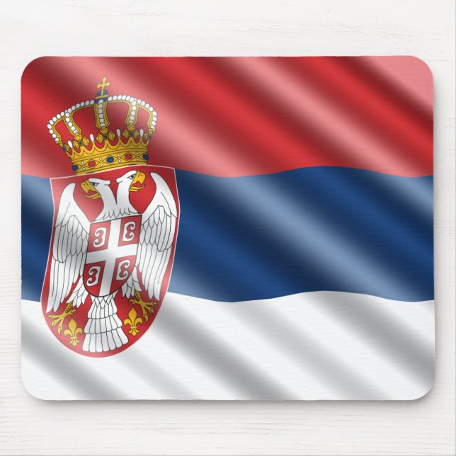 Serbian flag mouse pad (Front)