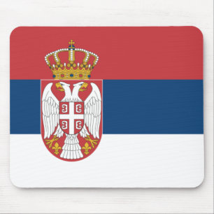 Serbian Flag Mouse Pad