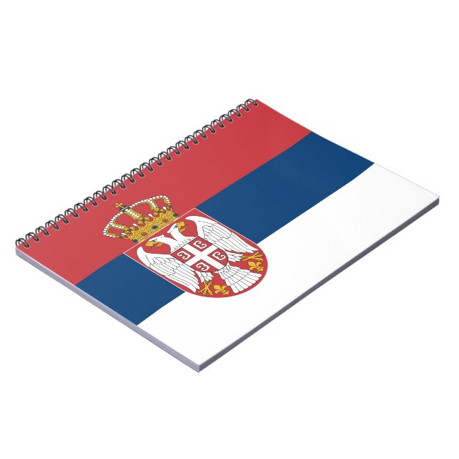 Serbian Flag Notebook (Left Side)