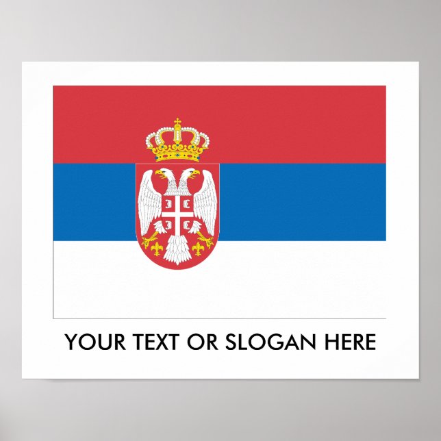 Serbian Flag Poster (Front)