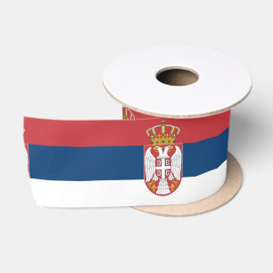 Serbian Flag Satin Ribbon